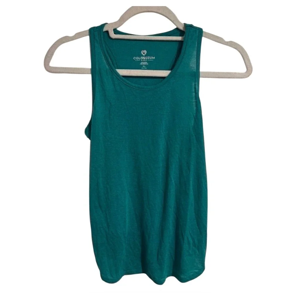 Colosseum Girls Teal Green Racerback Tank Top XL 14-16 RSMTT50187 NEW
